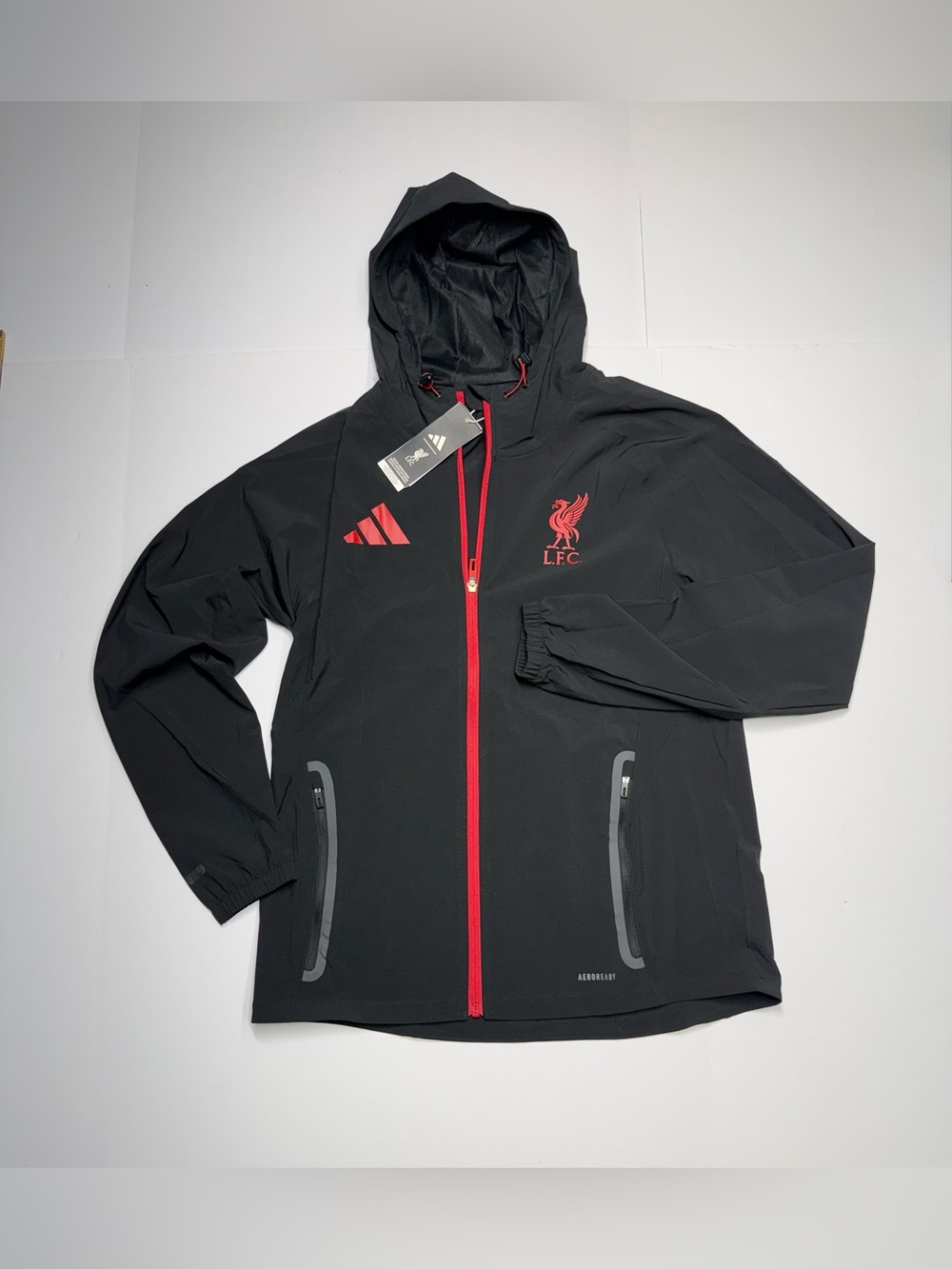 adidas Liverpool FC Soccer Track Jacket JZ5556 Men’s M Full Zip Retail $90 NWT